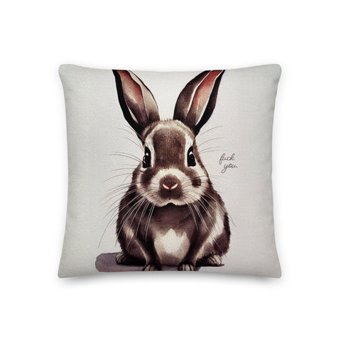 Bitter Bunny Pillow
