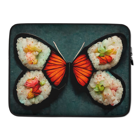 Butterfly Sushi Laptop Sleeve