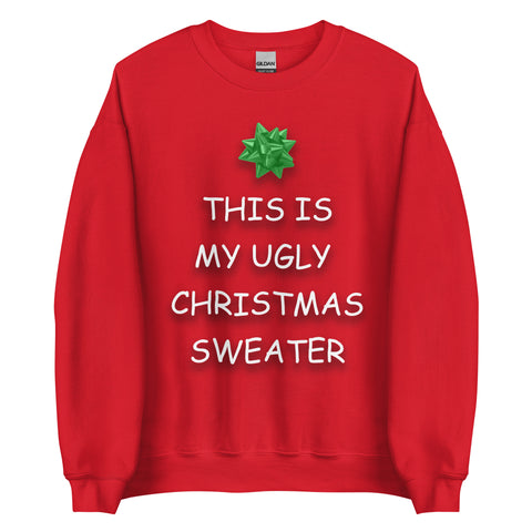 This Is My Ugly Christmas Long Sleeve Tee - Red